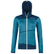 Ortovox Fleece Light Hoody W 2024 női funkcionális pulóver kék mountain blue