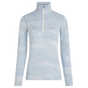 Icebreaker Women M 260 Tech Vertex LS HZ Chillwave női funkcionális felső kék/fehér Snow/Zincblue/J