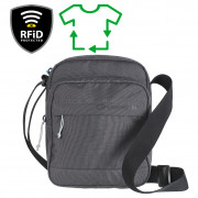 Válltáska LifeVenture RFiD Shoulder Bag Recycled szürke