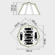 Coleman Octagon 8 családi sátor