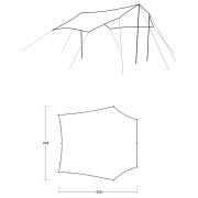 Outwell Canopy Tarp M sátor kiegészítő elem