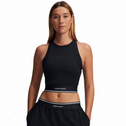 Under Armour Meridian Rib Branded Tank női felső fekete Black