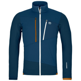 Ortovox Fleece Grid Jacket M férfi pulóver sötétkék deep ocean