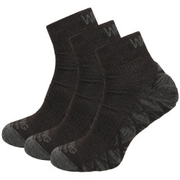 Warg Endurance Merino Mid 3-pack zokni barna Brown