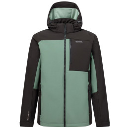 Regatta Hewitts férfi softshell kabát zöld/világosszöld DkFrstGr/Blk