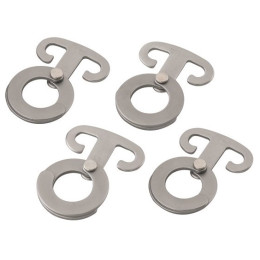 Outwell Accessory hooks 4 pcs. akasztó szett ezüst