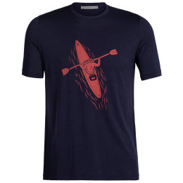 Férfi póló Icebreaker Men Tech Lite II SS Tee Pad sötétkék