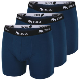Zulu Bambus 210 6in 3-pack férfi boxer kék ocean blue