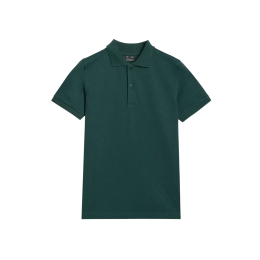 4F Polo Shirt M614 Dark Green gyerek póló sötétzöld DARK GREEN