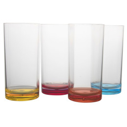 Gimex Longdrink Rainbow 4 pcs pohárkészlet