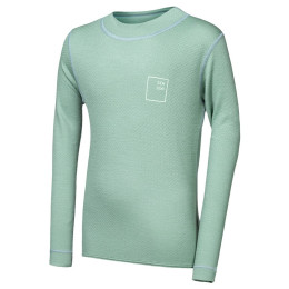 Sensor Merino DF Logo Up Basil Green gyerek funkcionális felső világoszöld Basil Green
