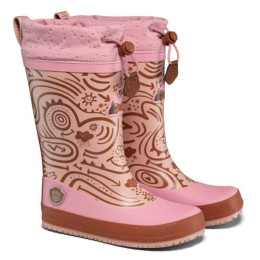 Affenzahn Rainboot Vegan Puddly Deer gyerek gumicsizma rózsaszín Deer