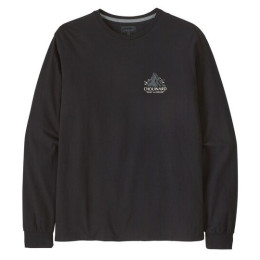 Patagonia M's L/S Chouinard Crest Responsibili-Tee férfi póló fekete Black