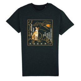 České parky Lynxie férfi póló fekete