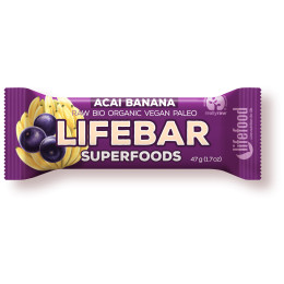 Lifefood Plus Acai Banános RAW BIO 47 energiaszelet