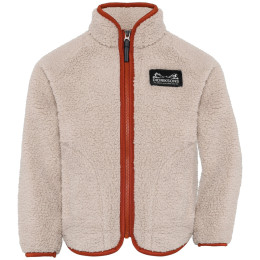 Didriksons Gibbs Kids Fullzip 2 Beach Beige/Rust gyerek pulóver bézs Beach Beige/Rust