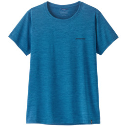 Patagonia Women's Capilene Cool Daily Shirt - Boardshort Logo női póló kék Aquatic Blue - Light Aquatic Blue X-Dye