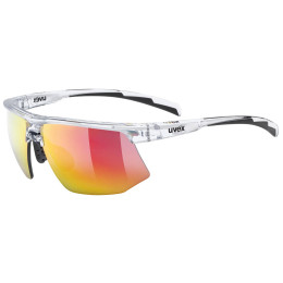 Uvex Aerios napszemüveg fehér/piros clear / mir.red