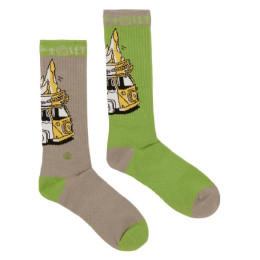 E9 Odd Van2.4 térdzokni zöld/szürke Assorted