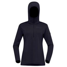 Norrona falketind warm1 Hood női funkcionális pulóver fekete Caviar Black