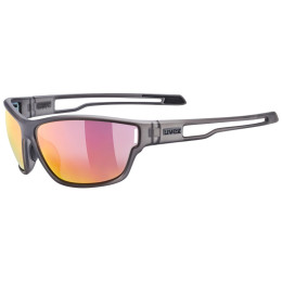 Uvex Sportstyle 806 napszemüveg szürke / fekete Smoke Matt/Mir.Red