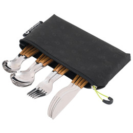 Outwell Pouch Cutlery Set Deluxe evőeszköz készlet barna