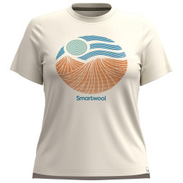 Smartwool Horizon View Short Sleeve Graphic Tee női póló bézs almond