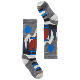 Smartwool Kids' Ski Light Cushion Sleigh Bear OTC gyerek zokni szürke Medium Gray