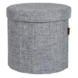 Bo-Camp Ottoman Round Bromley ülés szürke