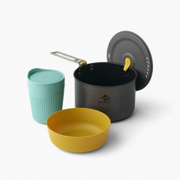 Sea to Summit Frontier UL One Pot Cook Set 1P 3 Piece 2L edénykészlet szürke/kék