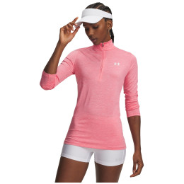 Under Armour Tech 1/2 Zip- Twist női funkcionális felső rózsaszín Pink