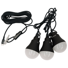 Outwell Epsilon Bulb Set izzó szett fekete/szürke Black Grey