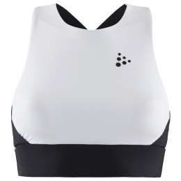 Női top Craft UNTMD Cropped fehér/fekete