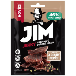 Jim Jerky Marhahúsos jerky 3 borssal 23 g száritott hús