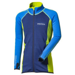 Progress Torez Junior gyerek funkcionáls pulóver kék/zöld