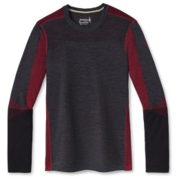 Férfi funkcionális póló Smartwool M Intraknit Merino 200 Colorblock Crew szürke / fekete