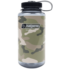 Nalgene Wide Mouth Camo Print 1000 ml kulacs szürke/fekete Gray w/Black Camo