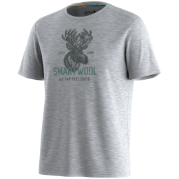 Smartwool Men's Moose Mode Active Short Sleeve Gra férfi funkcionális póló szürke