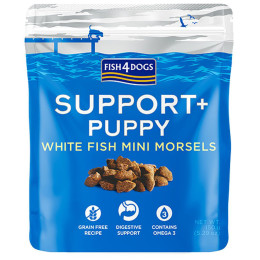 Fish4Dogs Puppy White Fish Morsels Digestion 150g jutalomfalatok kutyáknak