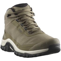 Salomon Shelter Waterproof férfi téli cipő khaki Stone Gray / Black / Rainy Day