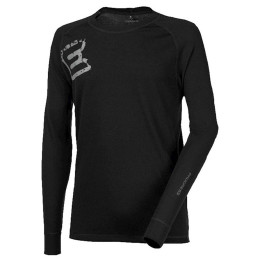 Férfi funkciós póló Progress DF NDR Print "E" minta fekete černá