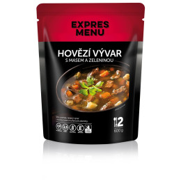 Expres menu Marhahúsleves zöldségekkel leves