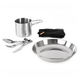 GSI Outdoors Glacier Stainless 1 Person Set étkészlet