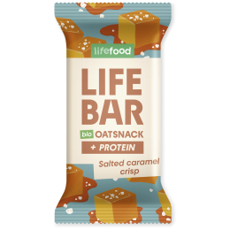 Lifefood Lifebar Oat Snack Protein slaný karamel BIO 40 g energiaszelet
