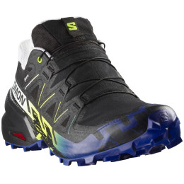 Salomon Speedcross 6 Gore-Tex férfi futócipő fekete/kék Black / Surf The Web / Safety Yellow