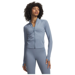 Under Armour Vanish Elite Full Zip női funkcionális pulóver világoskék Blue Wind / / Metallic Silver