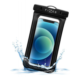 Vízálló telefontok Fixed Float Edge fekete