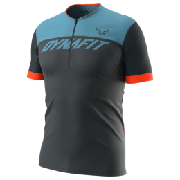 Dynafit Ride Light 1/2 Zip SS Tee M férfi kerékpáros mez kék / fekete