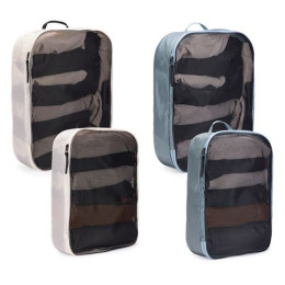 Thule Packing cube set L rendszerező szett szürke/fehér bílá/Pond Gray