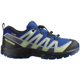 Salomon Xa Pro V8 Waterproof gyerek cipő kék Nautical Blue / Black / Sharp Green